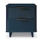 Manhattan Comfort Granville Nightstand 2.0 in Midnight Blue NS-5014 - alternate 1